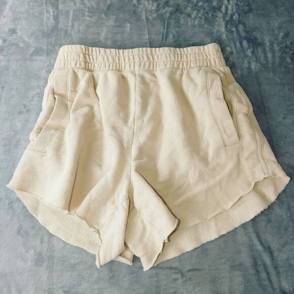 aerie Pants - Aerie Womens Beige Terry Shorts Medium Rise S/P Cotton Blend